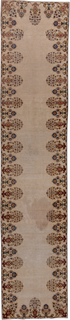 Antique Tabriz Runner Rug (2' x 13')